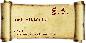 Engi Viktória névjegykártya