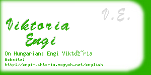 viktoria engi business card